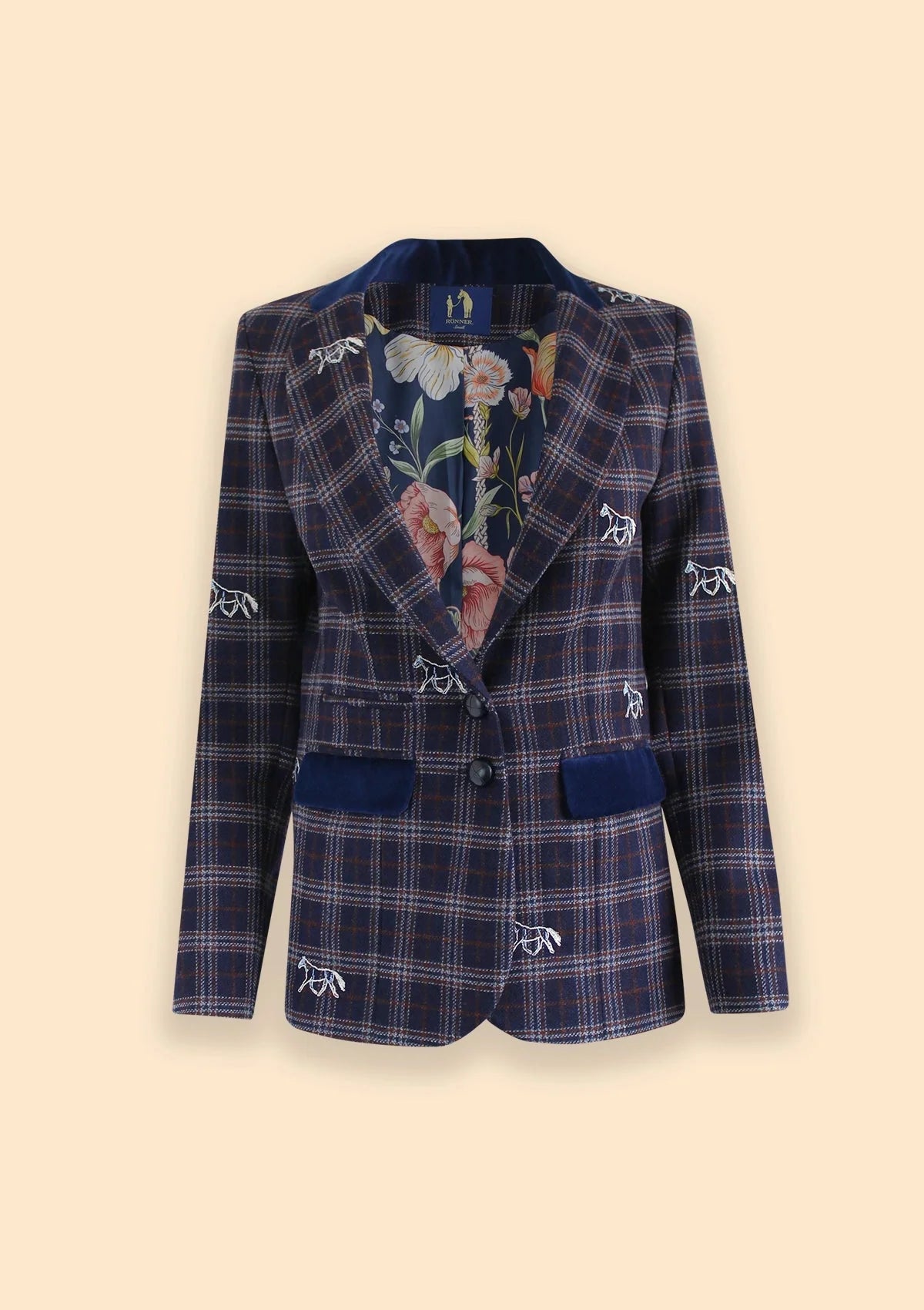 Cavaletti Blazer | Embroidered Italian Wool