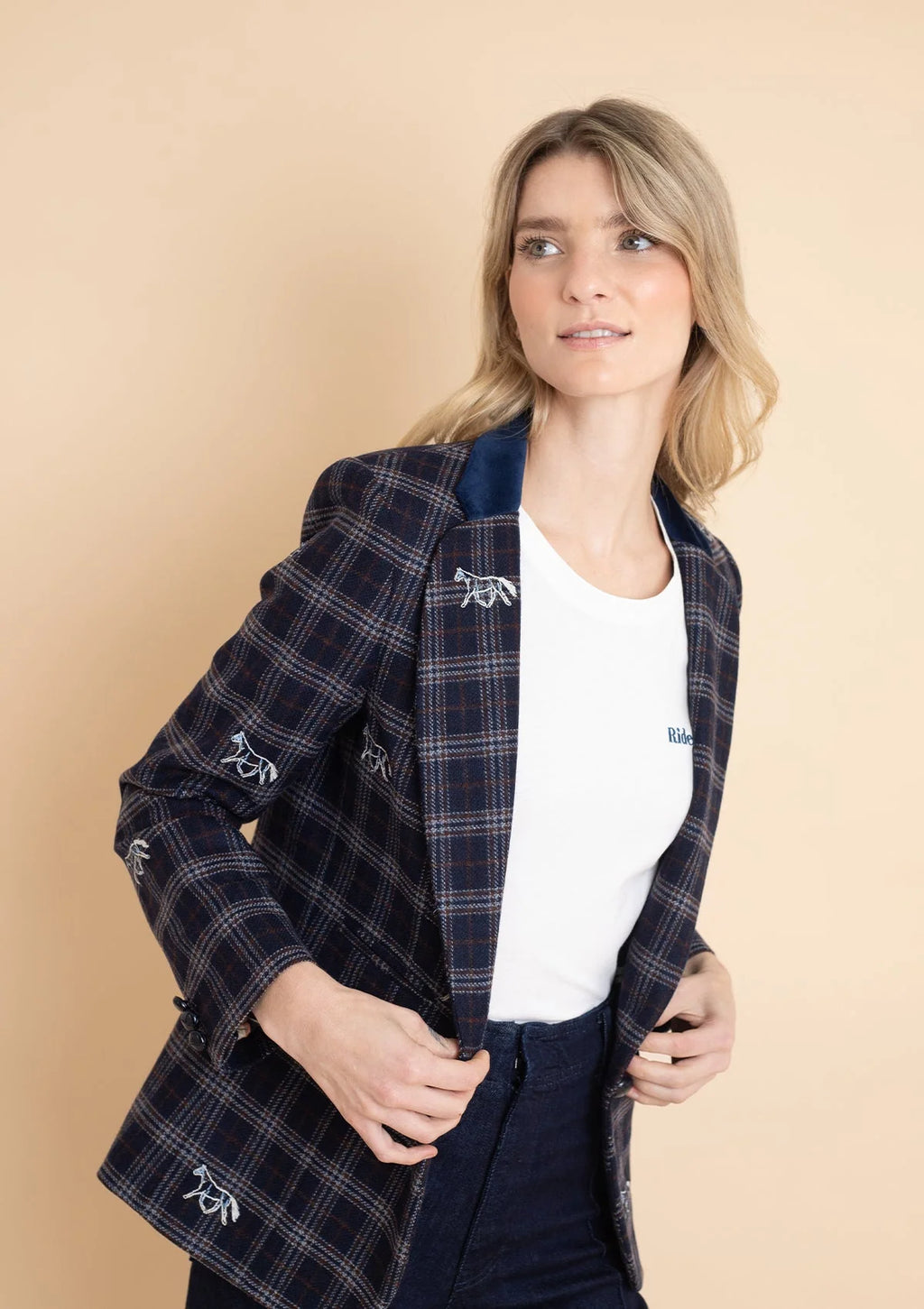 Cavaletti Blazer | Embroidered Italian Wool