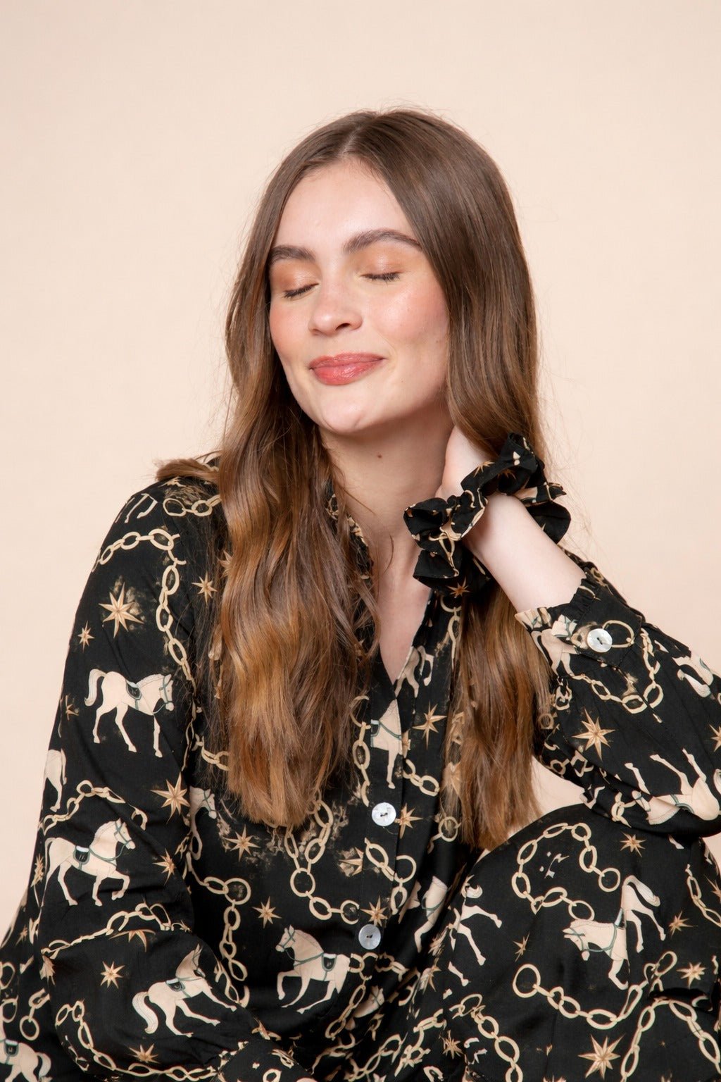 Celeste | Hair Scrunchie | Magical Horse Print