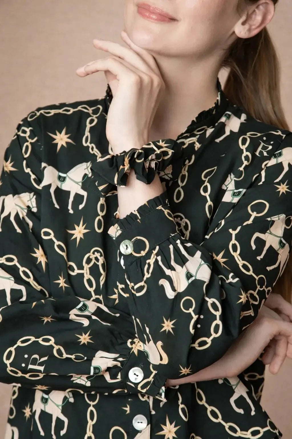 Celeste | Hair Scrunchie | Magical Horse Print