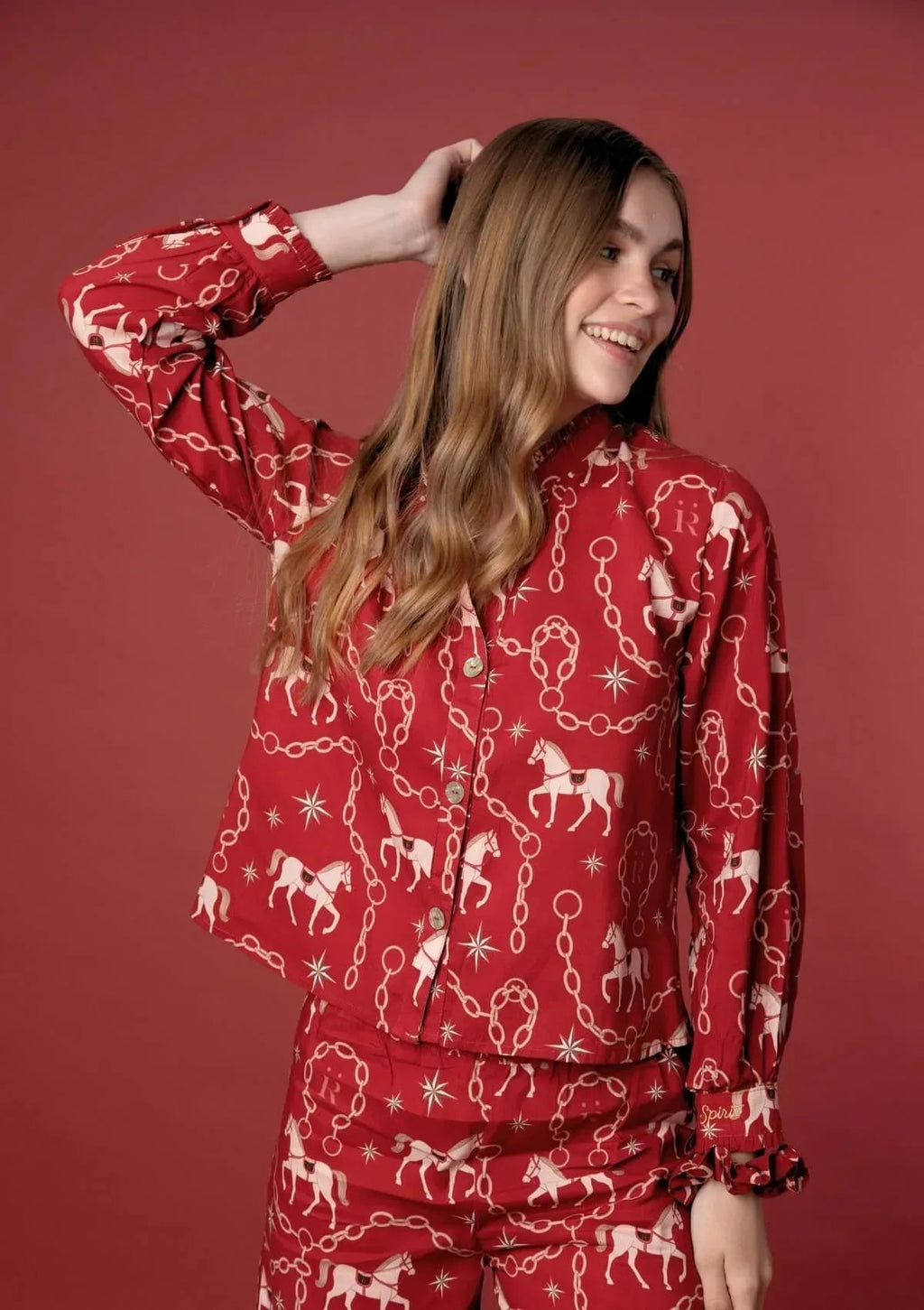 Celeste PJ's Set | Long Sleeve | Magical Horse Print