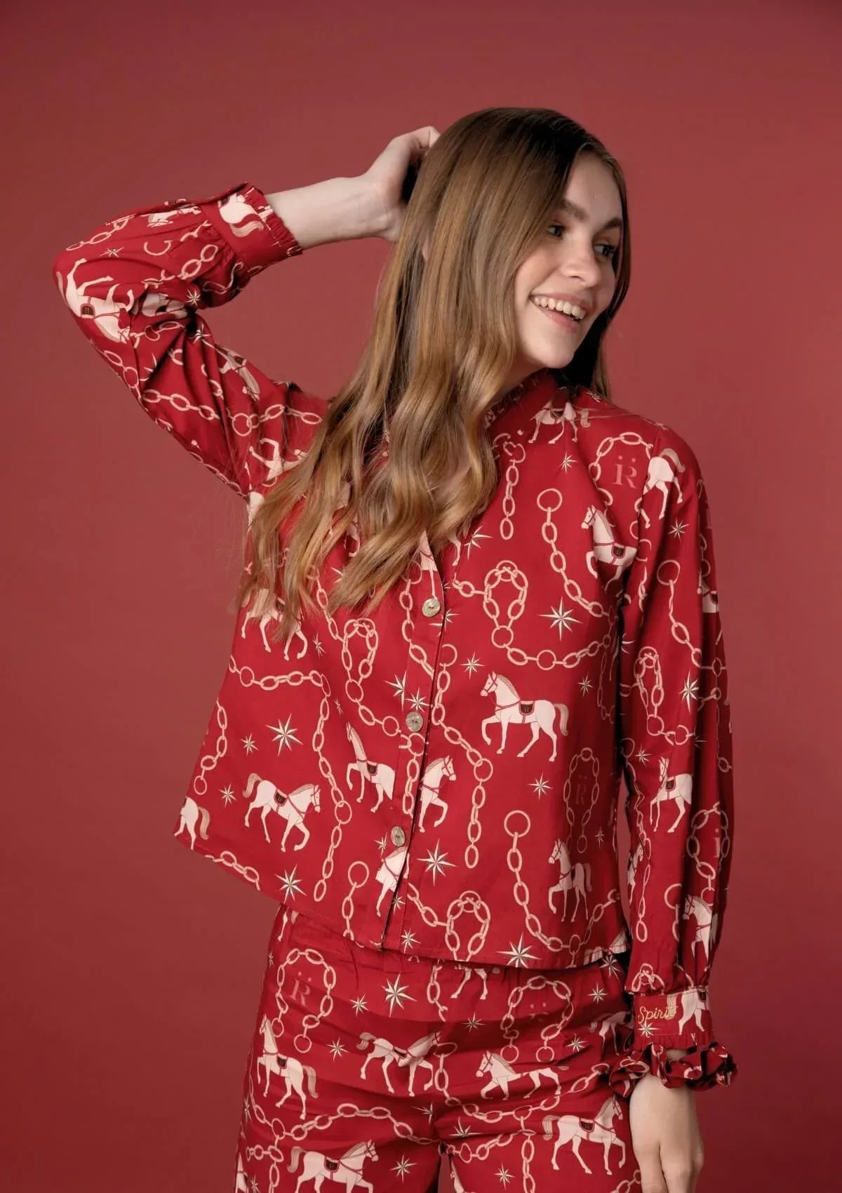 Celeste PJ's Set | Long Sleeve | Magical Horse Print
