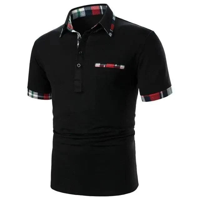 Cool Polo Men Shirt Nice Short Sleeve Polo Shirt Contrast More Color Polo New Clothing Summer Streetwear Casual Fashion Men Tops Men's Golf Polo Shirt Short Sleeve Tactical Polo Shirts Slim Fit Casual Tennis T-Shirt