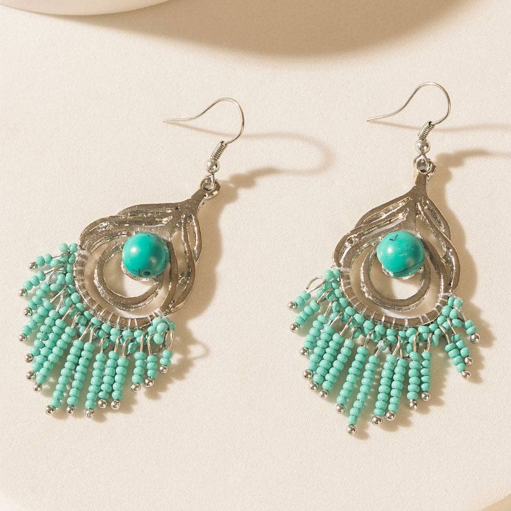 Sway of the Sea Earrings in Lagoon Blue