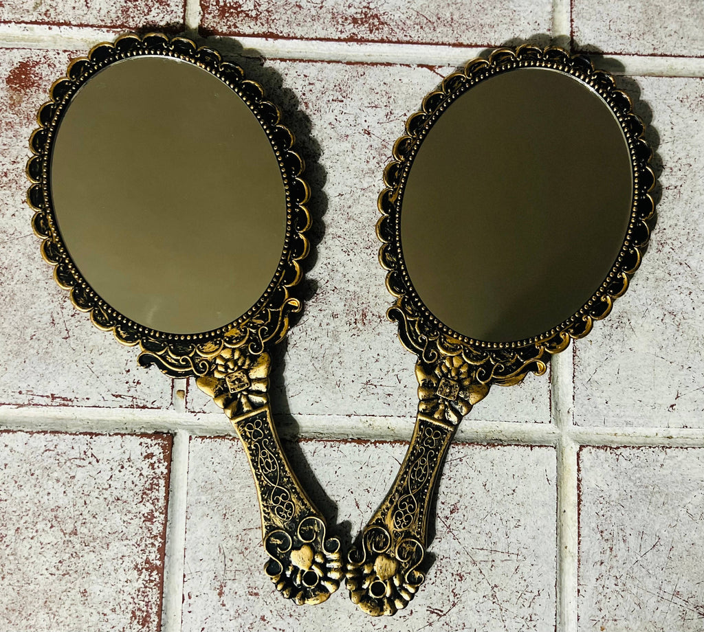 Cowhide Vintage Style Mirror
