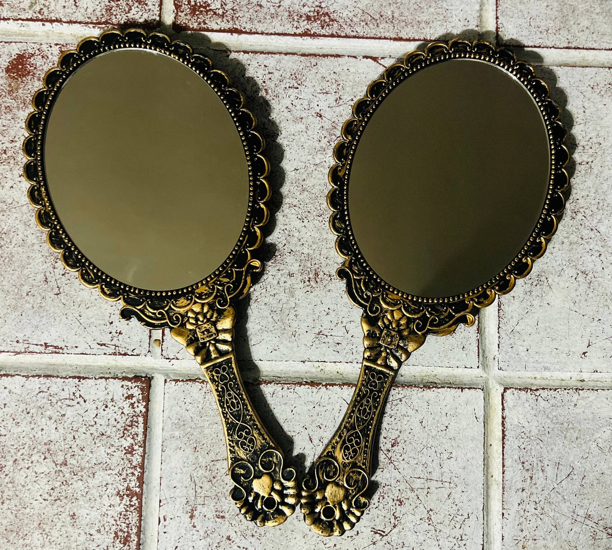 Cowhide Vintage Style Mirror