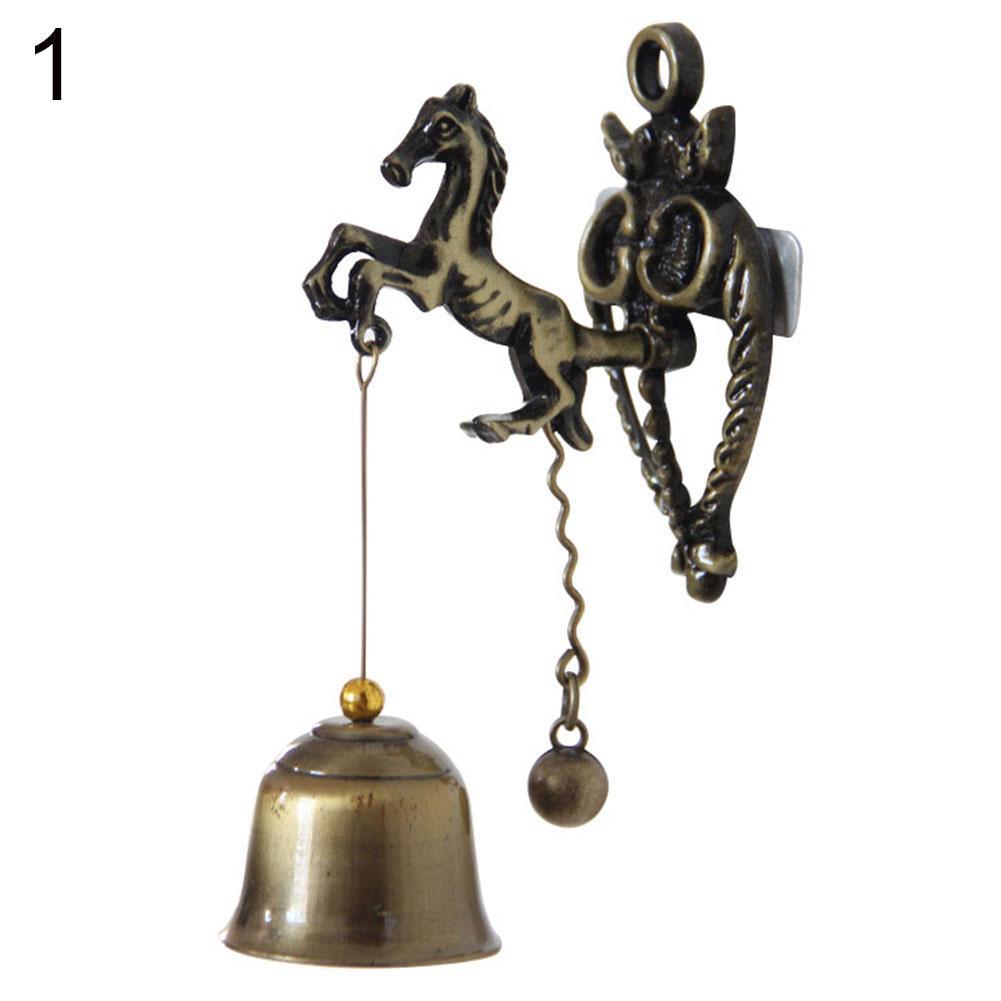 Decorative Shopkeeper Bells Antique/Vintage Horse Elephant Owl Shaped Bell Good Luck Doorbell Hanging Door Decor Room Decoration Gift Gifts For Office Entrance Front Porch Door Dinner Bell Garden Home Dinner Bells