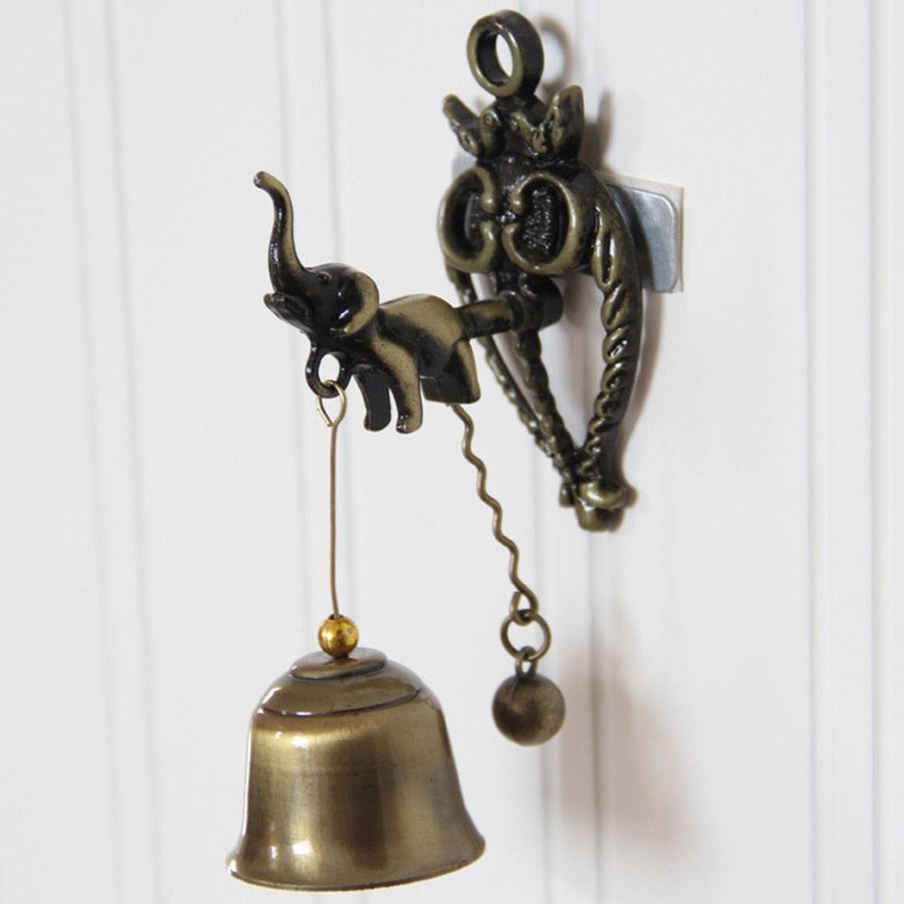 Decorative Shopkeeper Bells Antique/Vintage Horse Elephant Owl Shaped Bell Good Luck Doorbell Hanging Door Decor Room Decoration Gift Gifts For Office Entrance Front Porch Door Dinner Bell Garden Home Dinner Bells