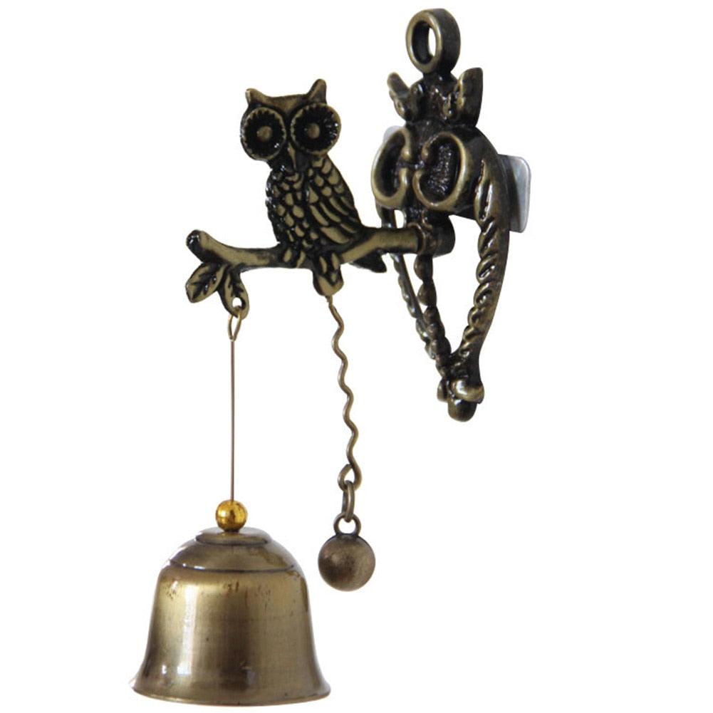 Decorative Shopkeeper Bells Antique/Vintage Horse Elephant Owl Shaped Bell Good Luck Doorbell Hanging Door Decor Room Decoration Gift Gifts For Office Entrance Front Porch Door Dinner Bell Garden Home Dinner Bells