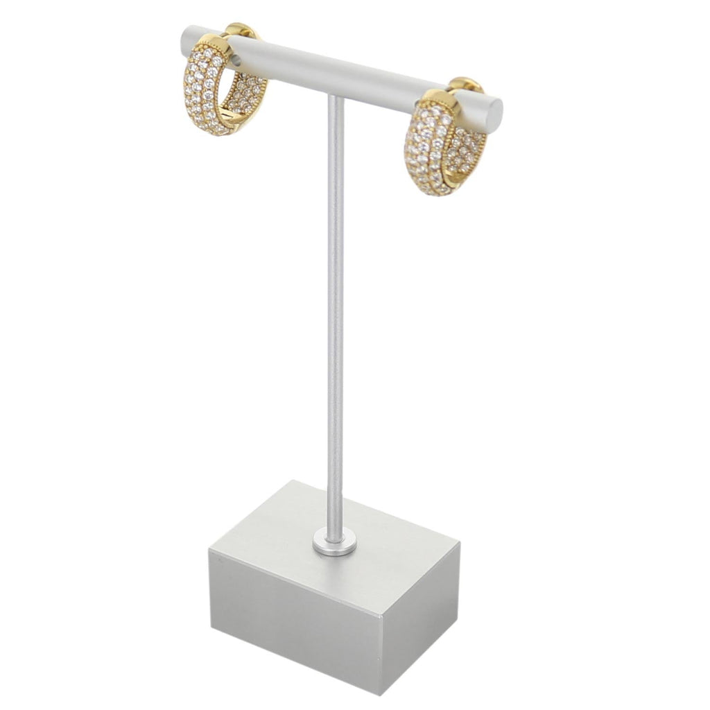 T Shaped Earrings Aluminum Display Set of 4
