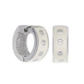 Enamel Huggie Earrings