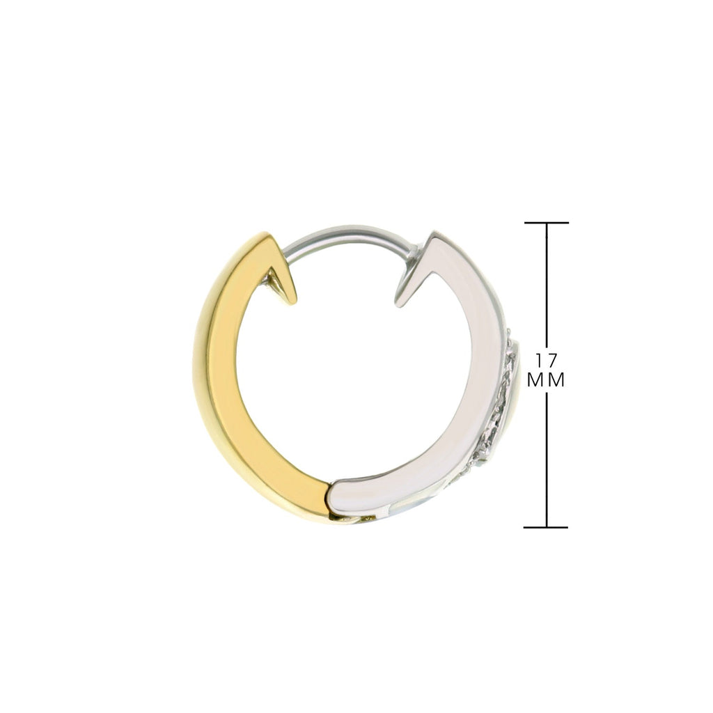Two-Tone Enamel Earrings