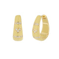 Pave Love Earrings