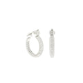 Pave Hoop Earrings