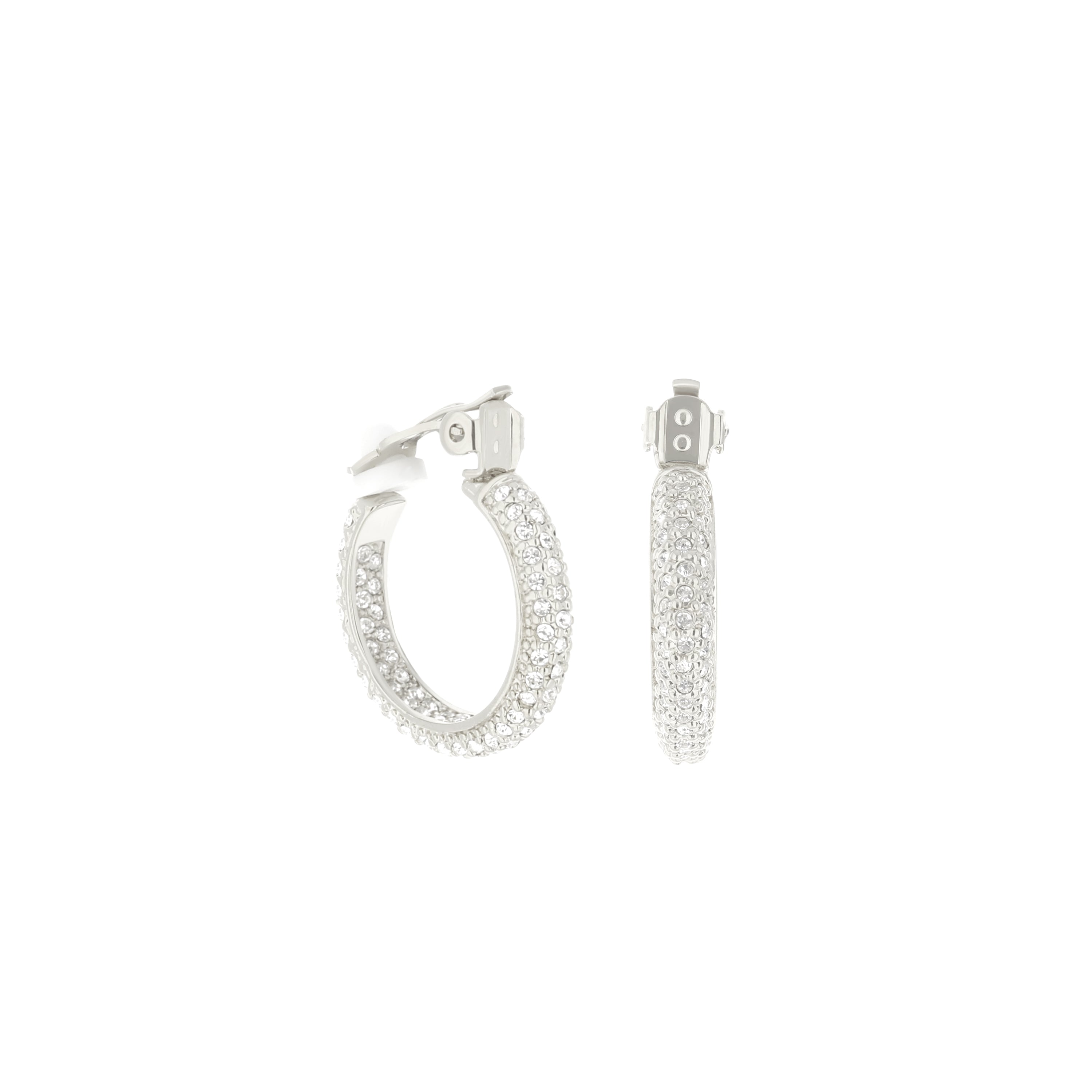Pave Hoop Earrings