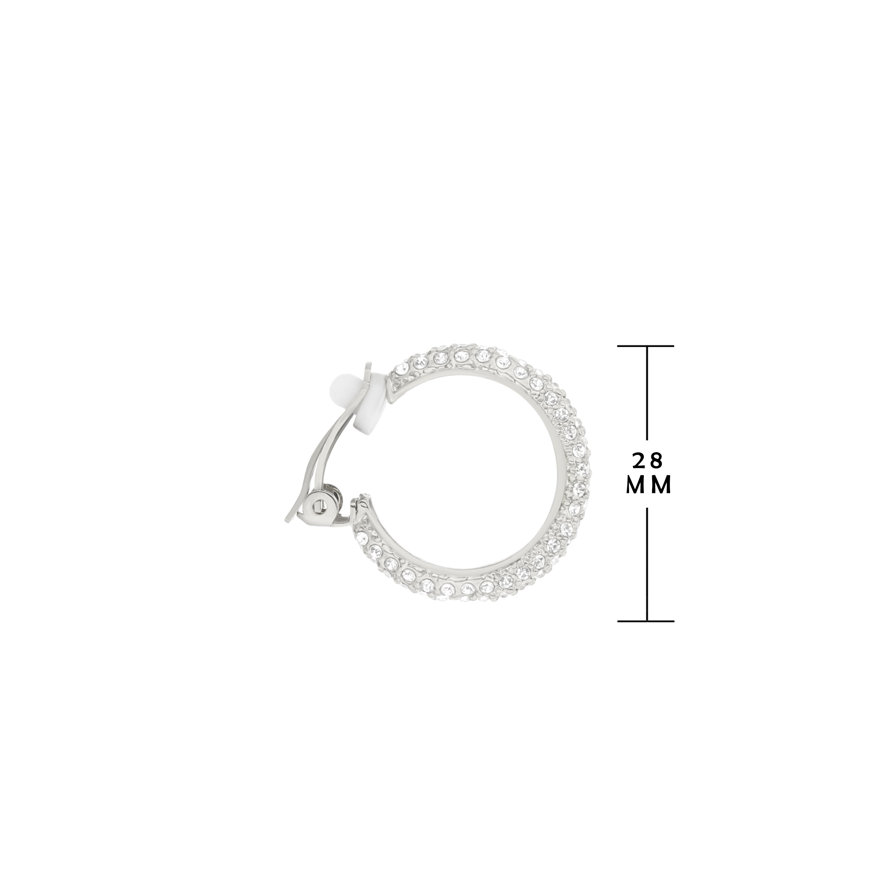 Pave Hoop Earrings