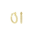 Pave Hoop Earrings