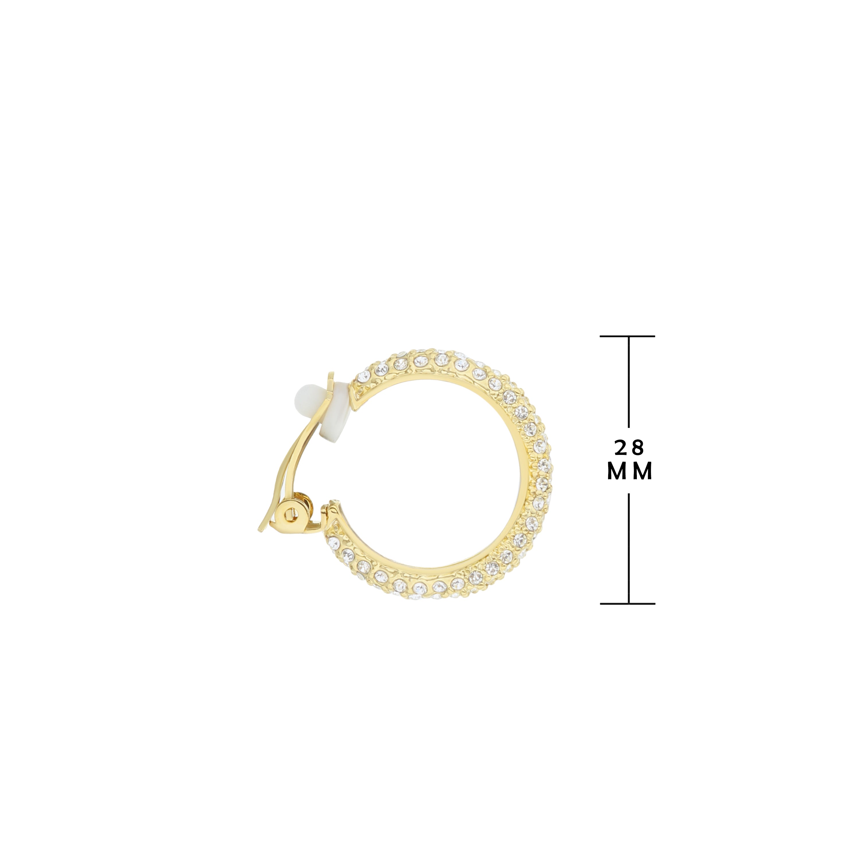 Pave Hoop Earrings