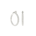 Pave Hoop Earrings