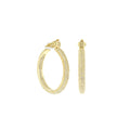 Pave Hoop Earrings