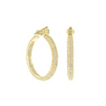 Pave Hoop Earrings