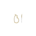 Pave Heart Hoop Earrings