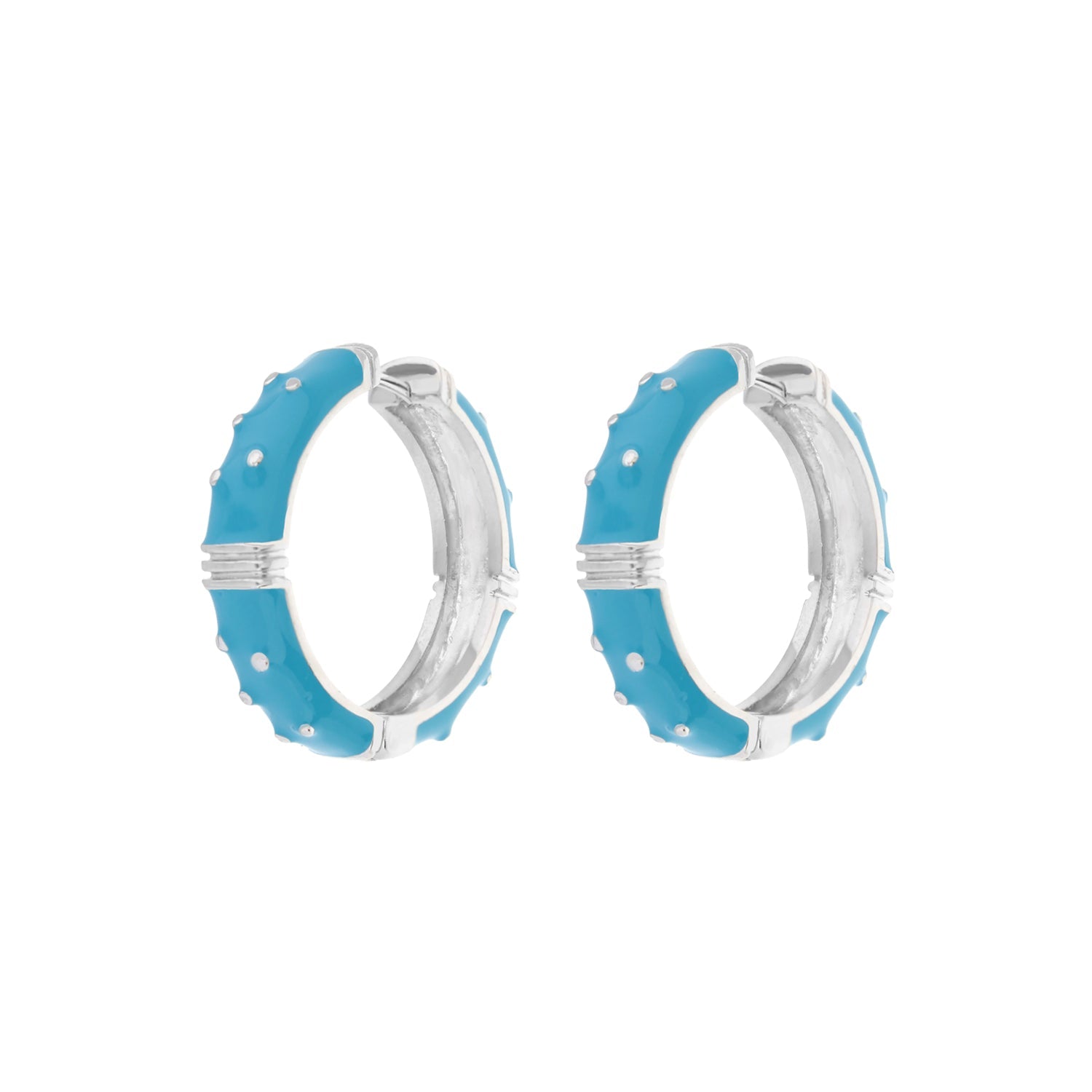 Polka Dot Enamel Earrings