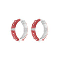Polka Dot Enamel Earrings