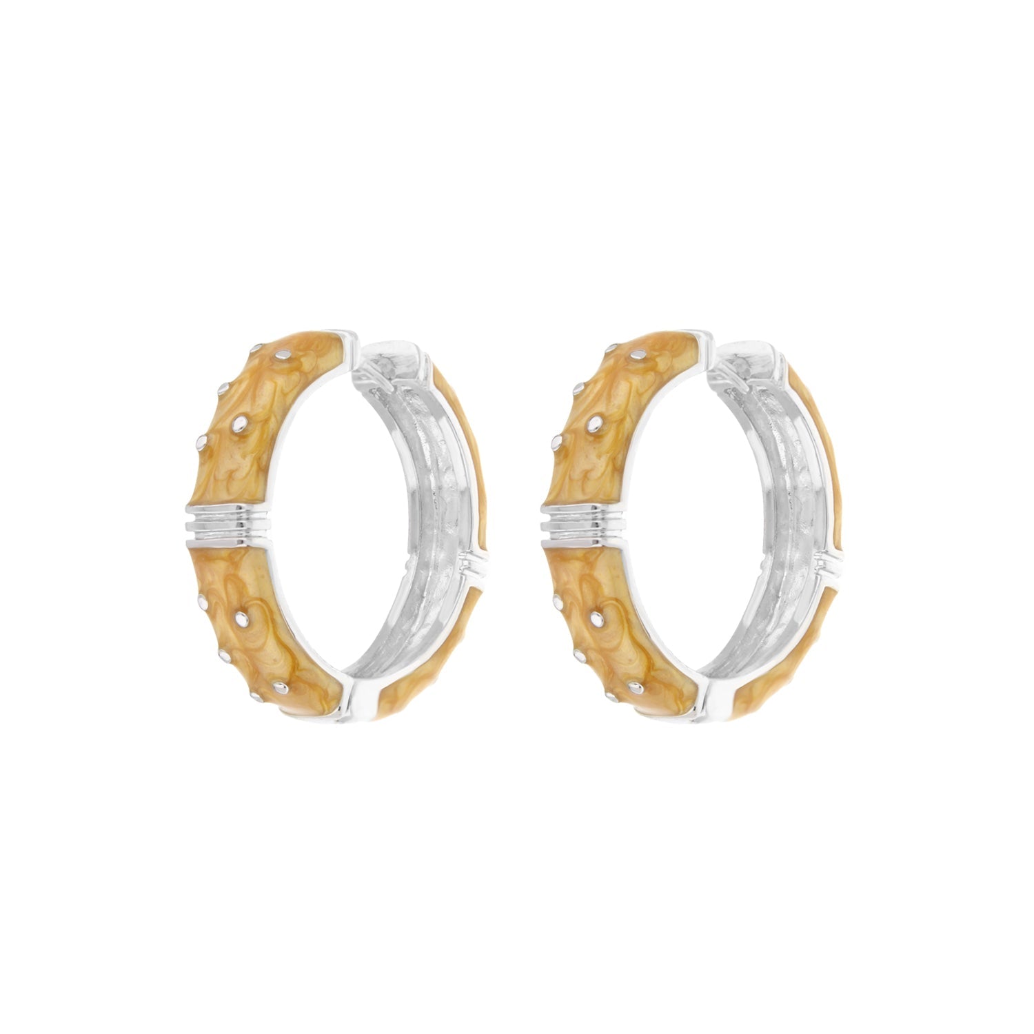 Polka Dot Enamel Earrings