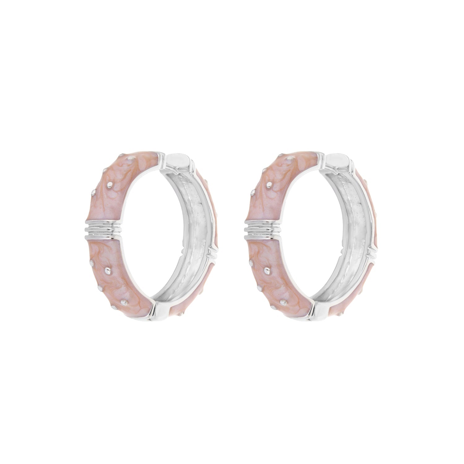 Polka Dot Enamel Earrings