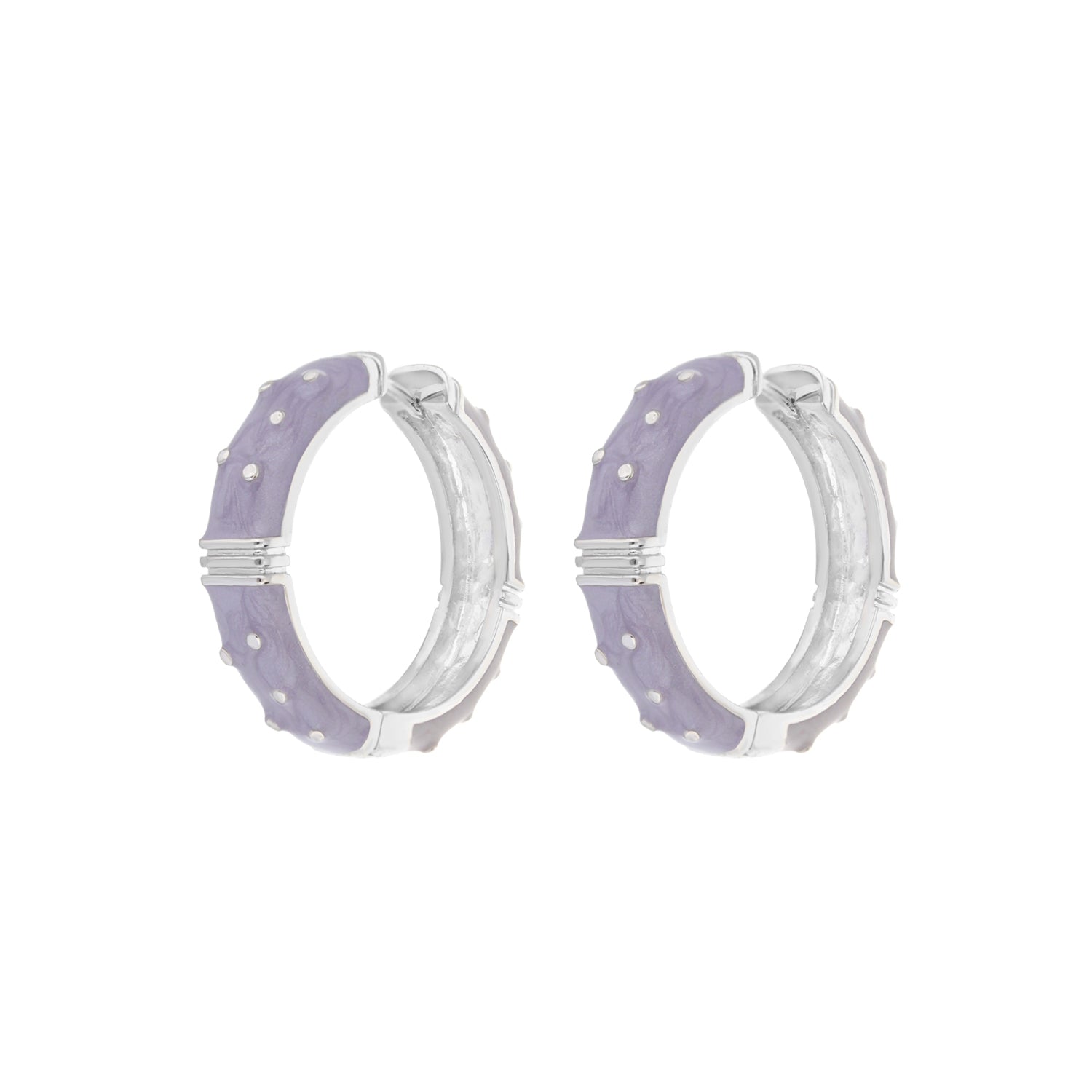 Polka Dot Enamel Earrings