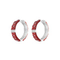 Polka Dot Enamel Earrings