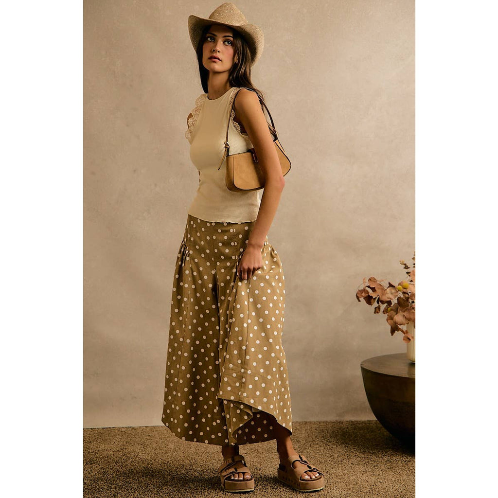 LACE RIBBED SLEEVELESS HALTER TOP