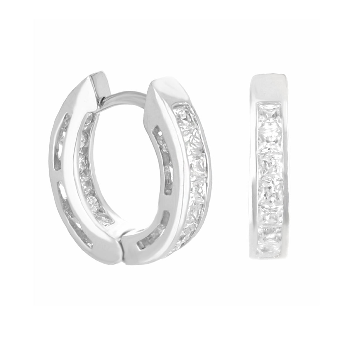 Cubic Zirconia Huggies