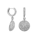 Glamour Pave Medallion Earrings