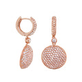 Glamour Pave Medallion Earrings