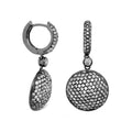 Glamour Pave Medallion Earrings