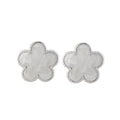 Post Earrings With Daisy  Design