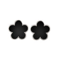 Post Earrings With Daisy  Design