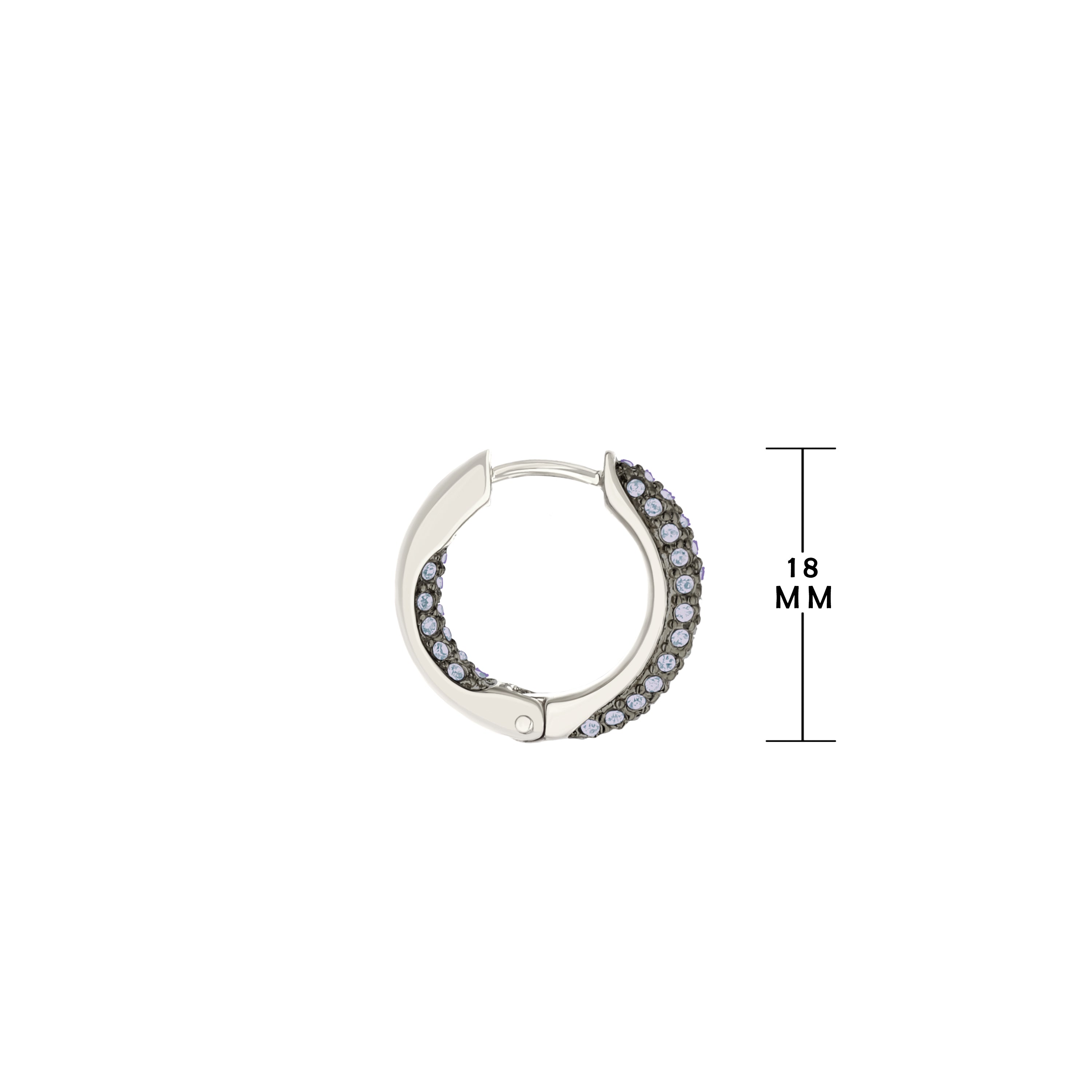 Pave Hoop Earrings