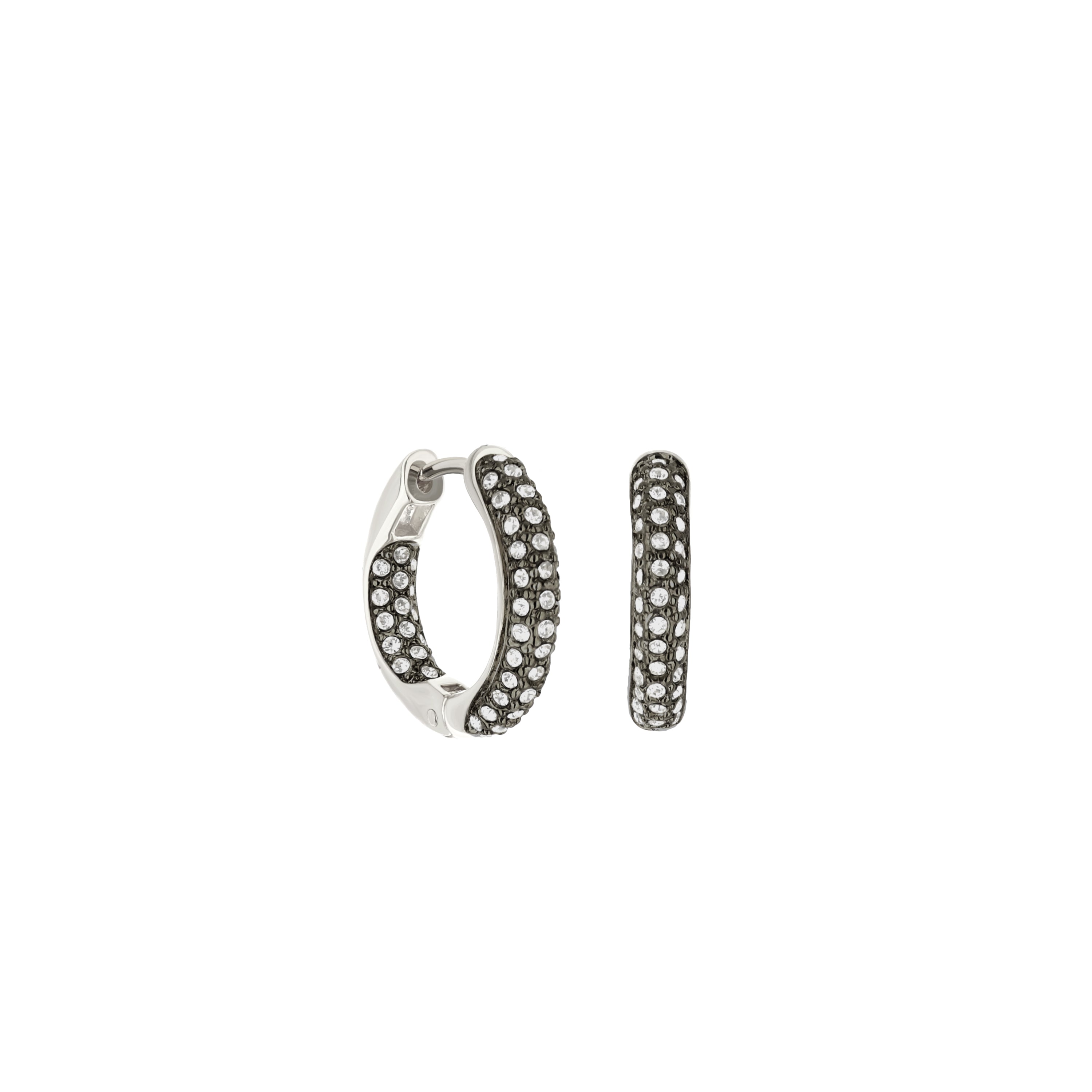 Pave Hoop Earrings