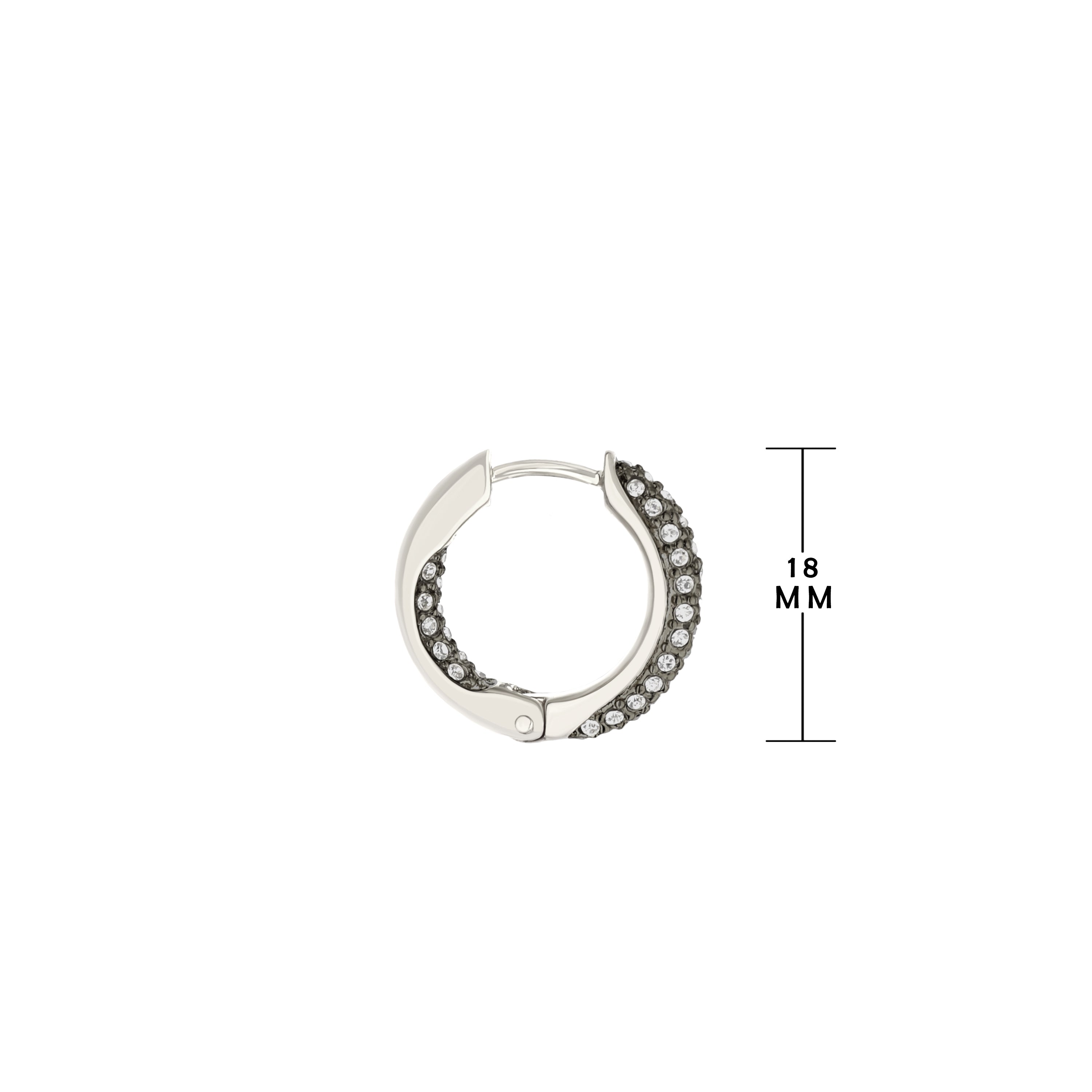 Pave Hoop Earrings