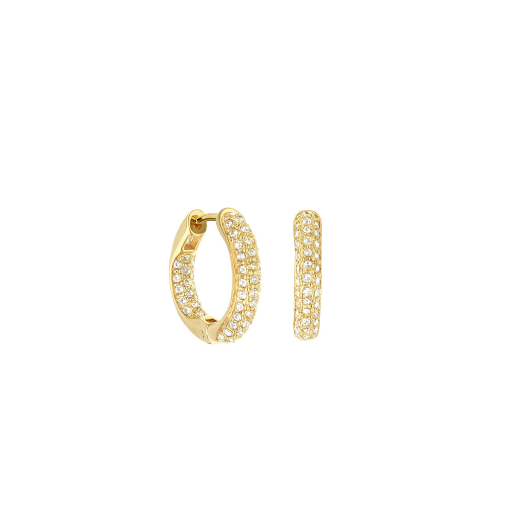 Pave Hoop Earrings