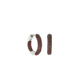 Pave Hoop Earrings