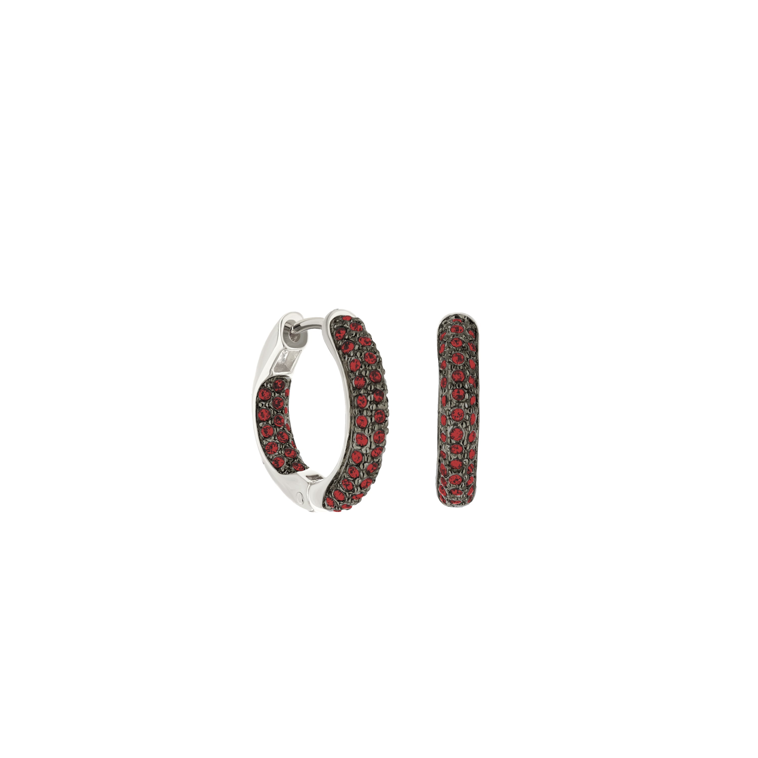 Pave Hoop Earrings
