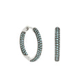 Pave Hoop Earrings
