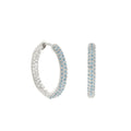 Pave Hoop Earrings