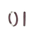 Pave Hoop Earrings