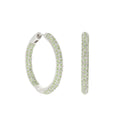 Pave Hoop Earrings