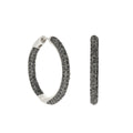 Pave Hoop Earrings
